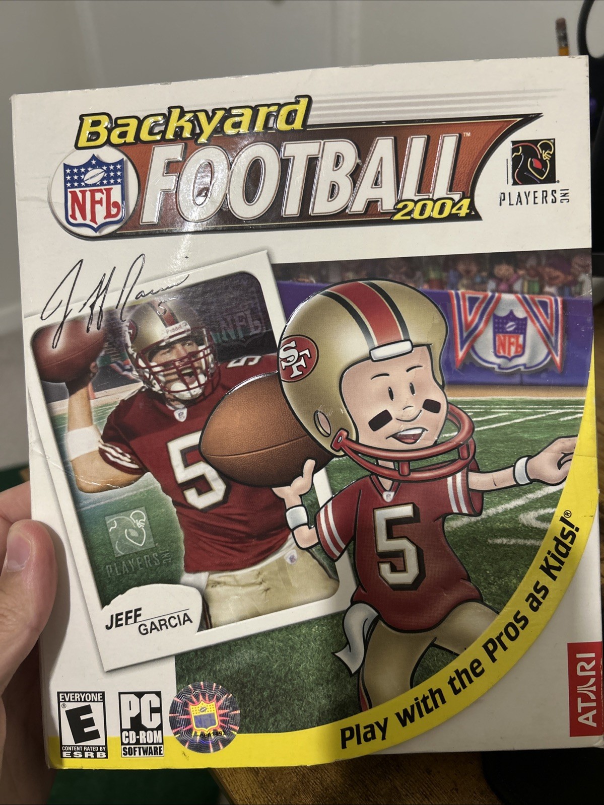 Backyard Football 2004 Big Box PC Game Jeff Garcia Version New, Disc Case Sealed
