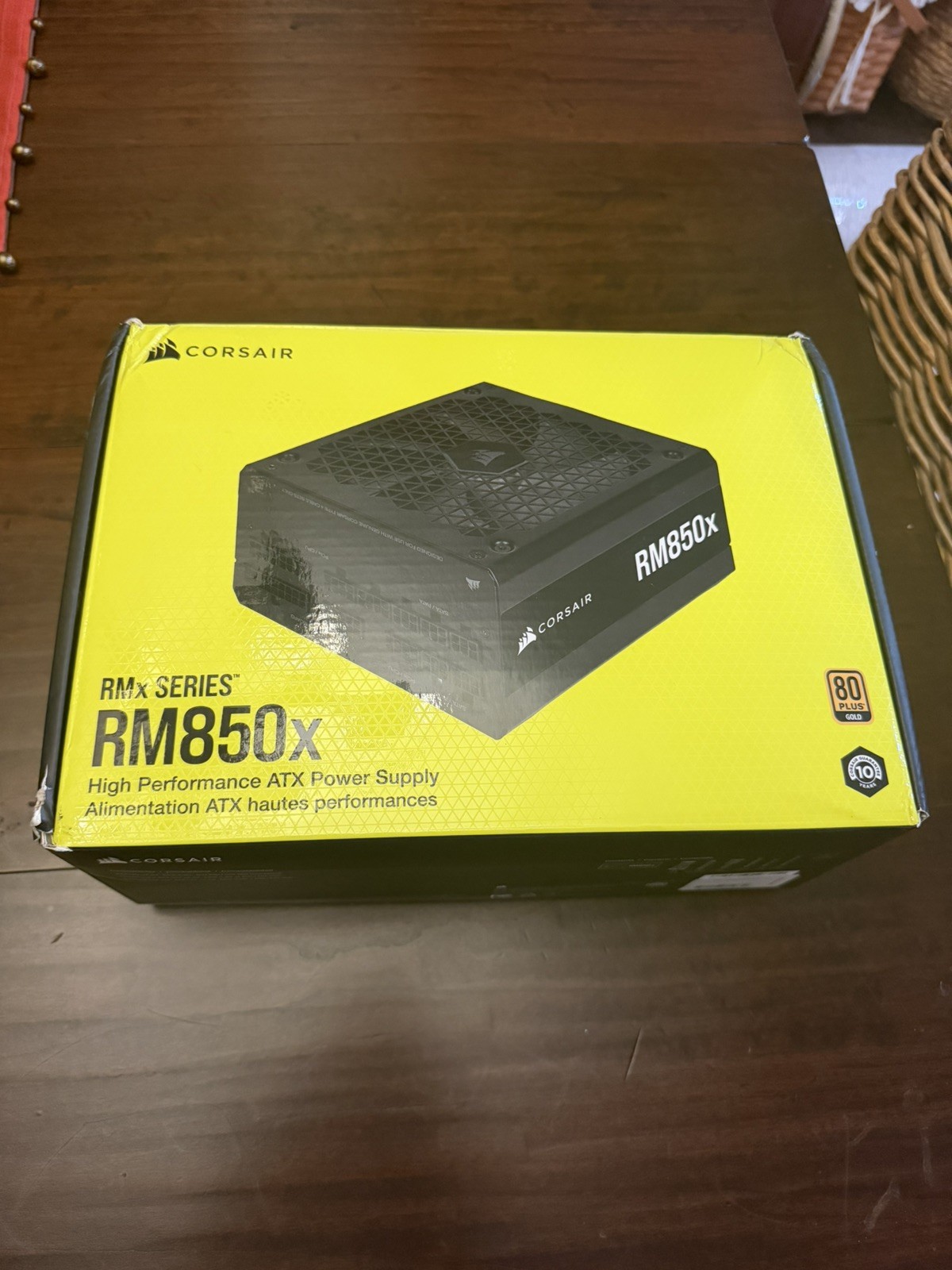 Corsair RM850x, Fully Modular Low-Noise ATX Power Supply,Black - Cable included