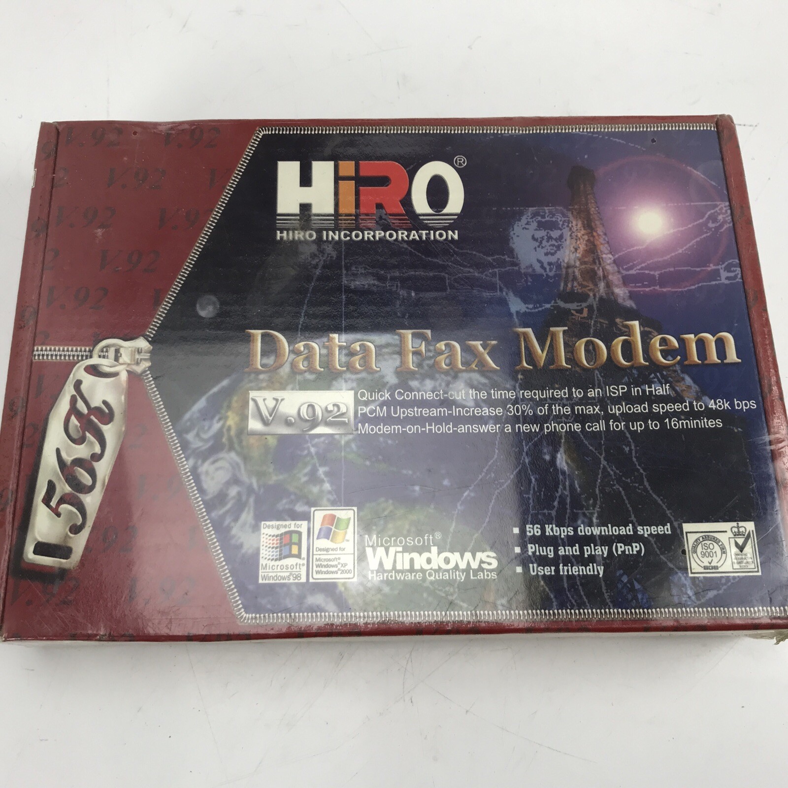 HiRO H50003 V92 56K Internal PCI Data Fax Voice Modem - New In Box
