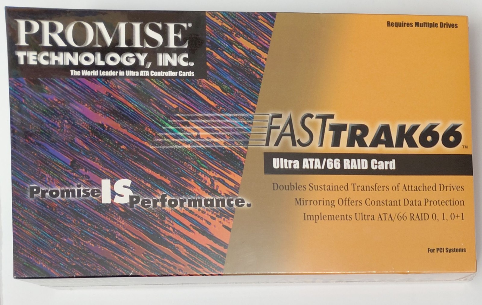 Promise FASTTrak66 PCI IDE Controller (Retro, Original Box, NOS, Boxed, 1998)
