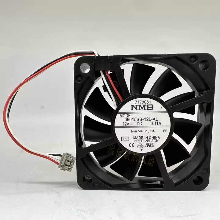 1PCS Genuine NMB 06015SS-12L-AL DC12V 0.11A UPS Power Supply 6CM Alarm Cooling F