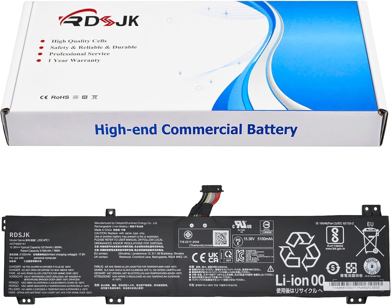 L20C4PC1 L20D4PC1 L20L4PC1 L20M4PC1 Laptop Battery for Lenovo Legion 5 Pro