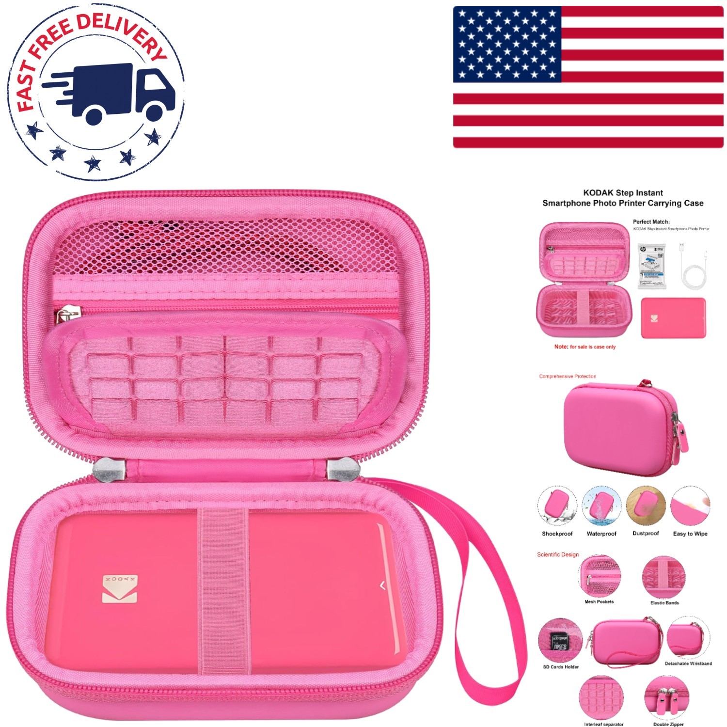Ultimate Protection Case for KODAK Step Printer - Lightweight Travel Solution