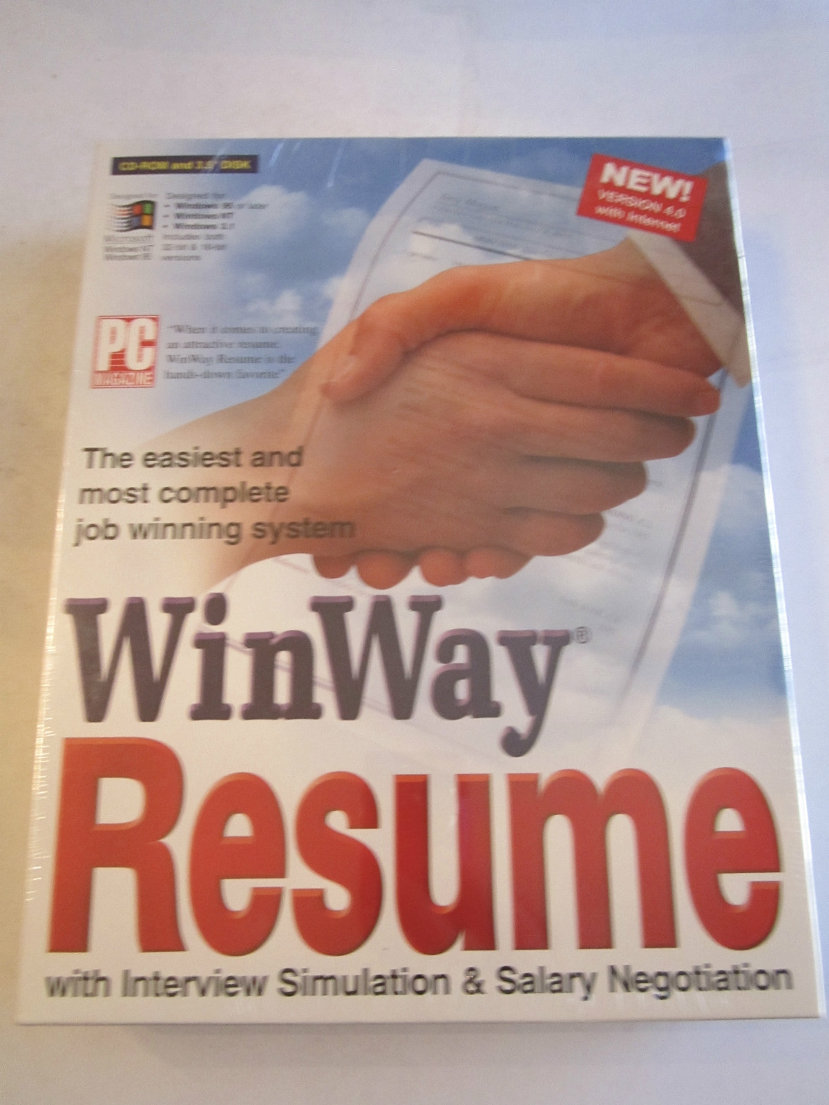 MICROSOFT WINWAY RESUME - VERSION 4.0 - BRAND NEW IN THE BOX - SEALED - BOX GS