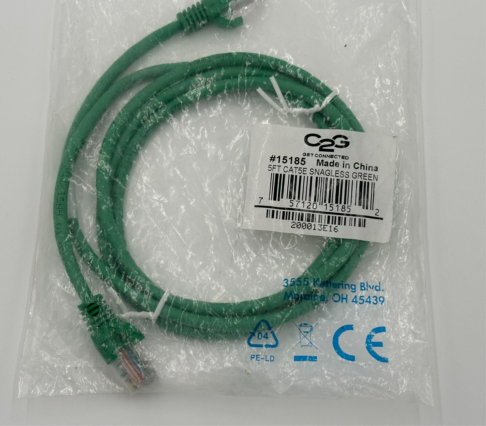 C2G - 5ft (1.5m) Cat5e Snagless Ethernet Network Patch Cable - NEW