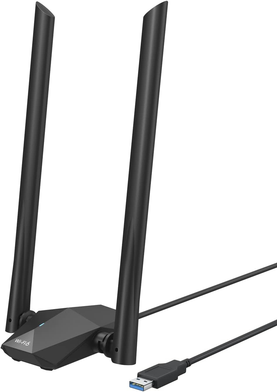 AX1800 USB WiFi 6 Adapter Black 1800Mbps Long Range High Gain Antennas USB 3.0