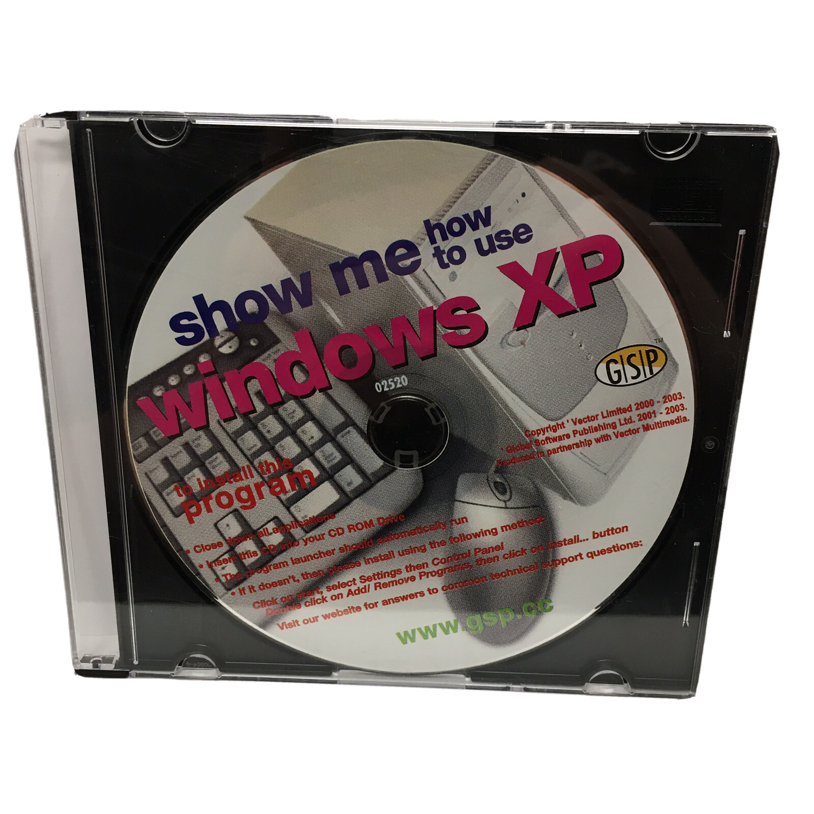 Show Me How to Use Windows XP PC CD-ROM In Jewel Case
