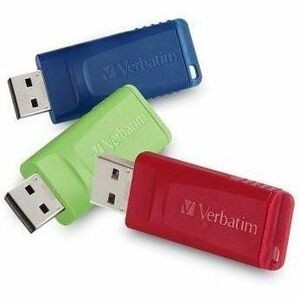Verbatim 16GB Store 'n' Go&reg; USB Flash Drive 3pk Red Green Blue