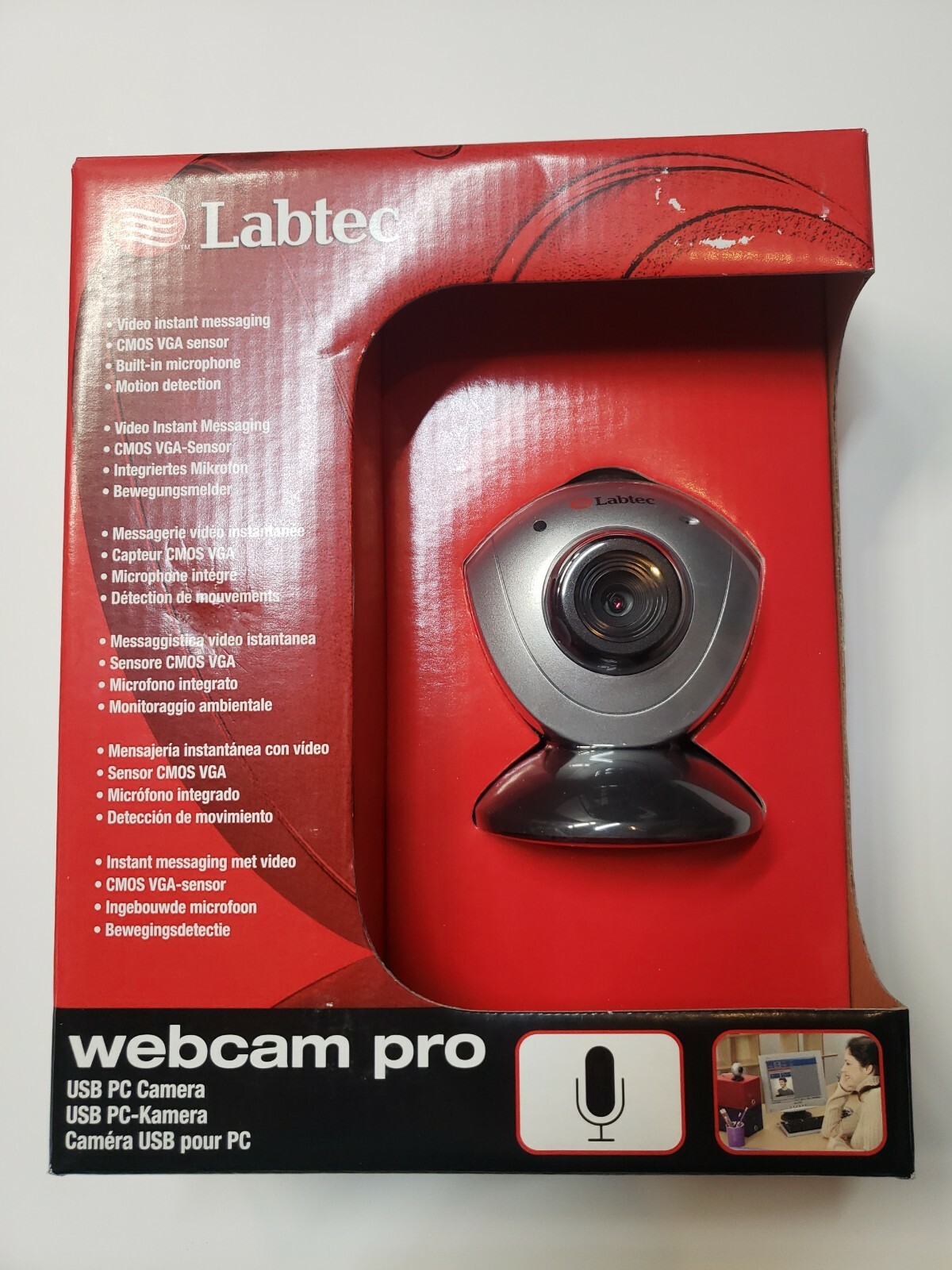 Labtec Webcam Plus USB PC Camera For Multiple Video/Photo Uses BRAND NEW SEALED