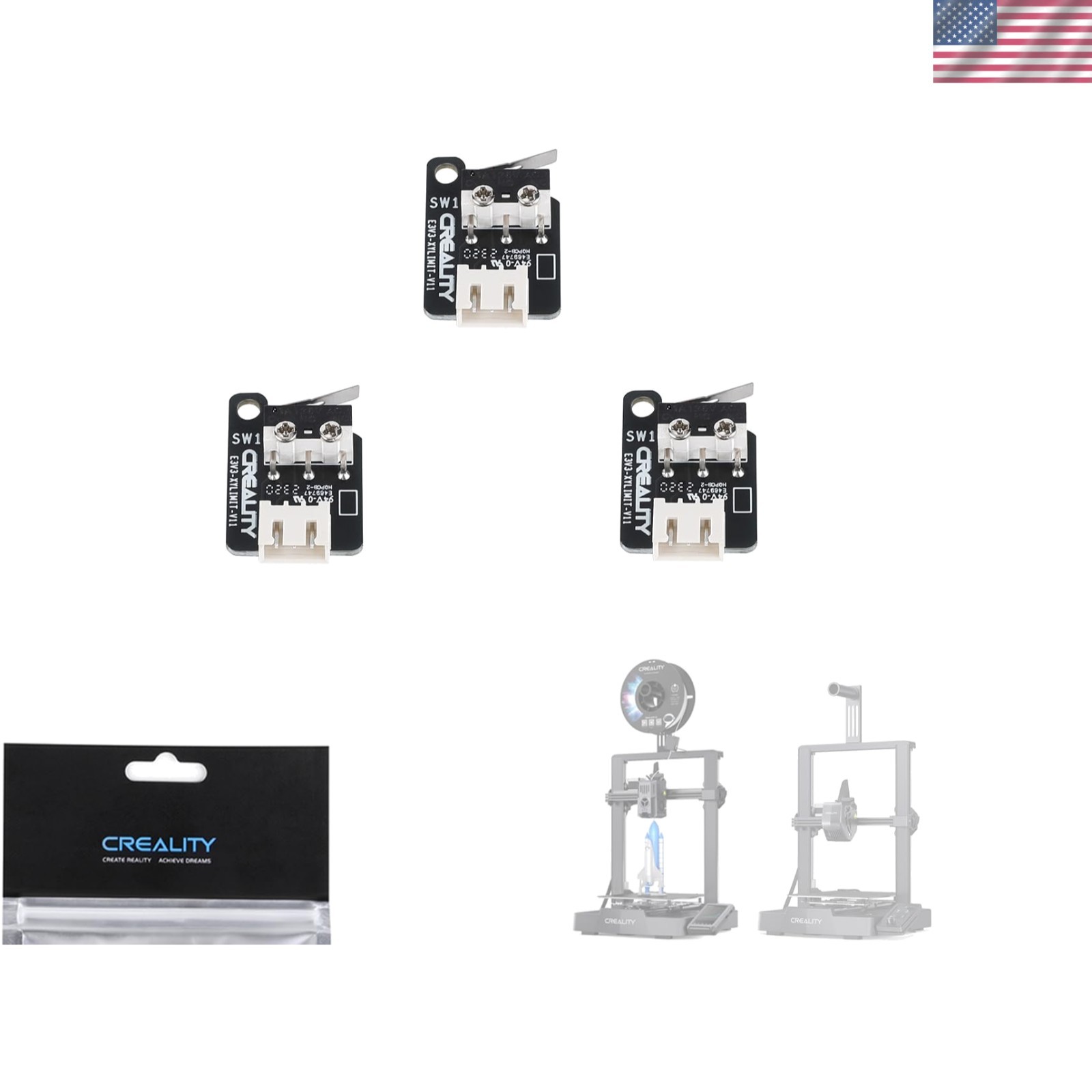 Creality Ender-3 V3 SE Y-axis_Limit Switch, Module PCBA_E3V3SE-XYLimit-V1.1_V...