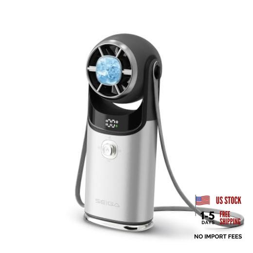 Handheld Fan with Cooling Plate,Quiet,5200mAh Rechargeable | 16500 RPM silver