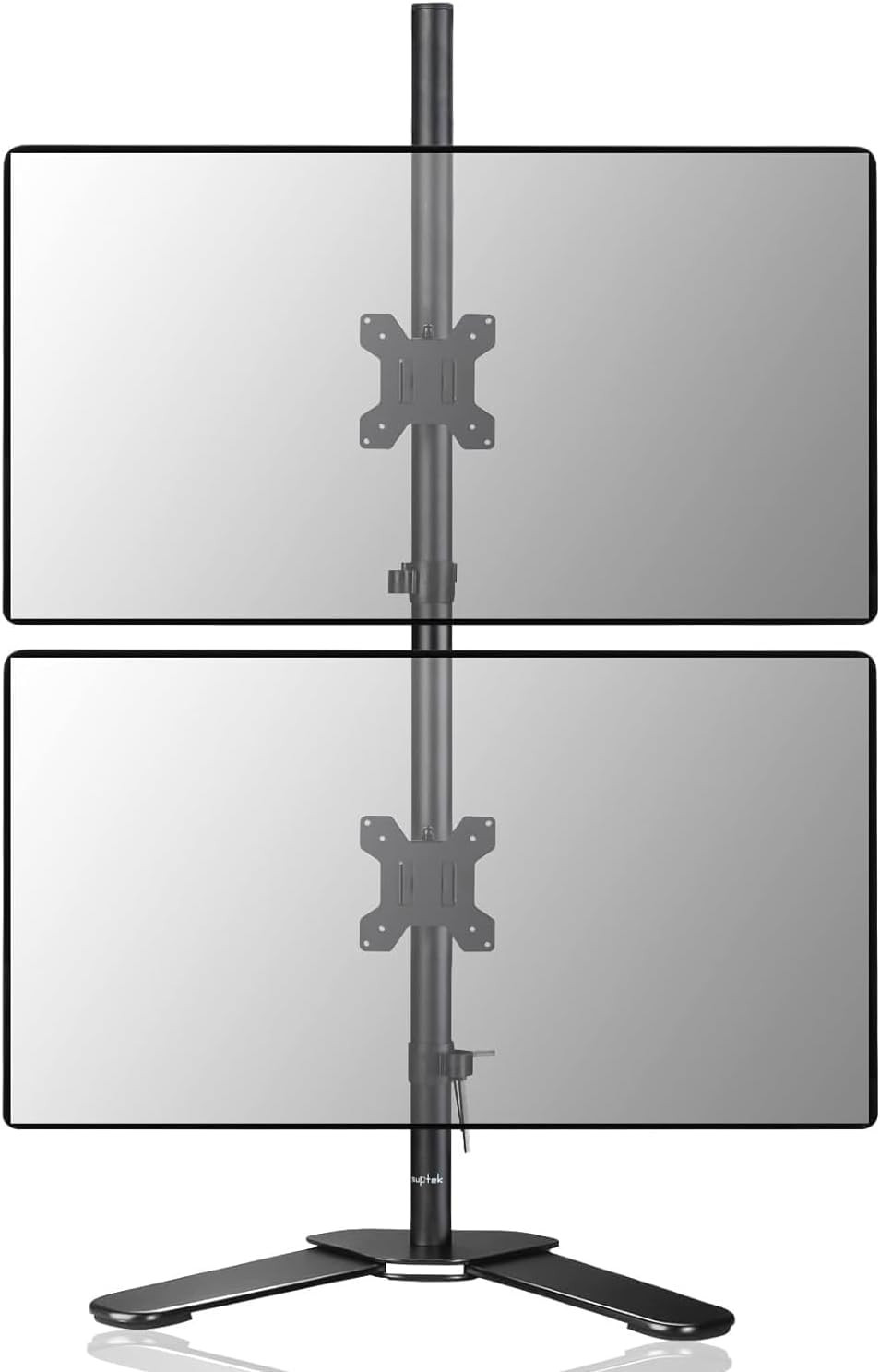 Dual LED LCD Monitor Stand up Free-Standing Desk Mount for 2 / Two Screens up to