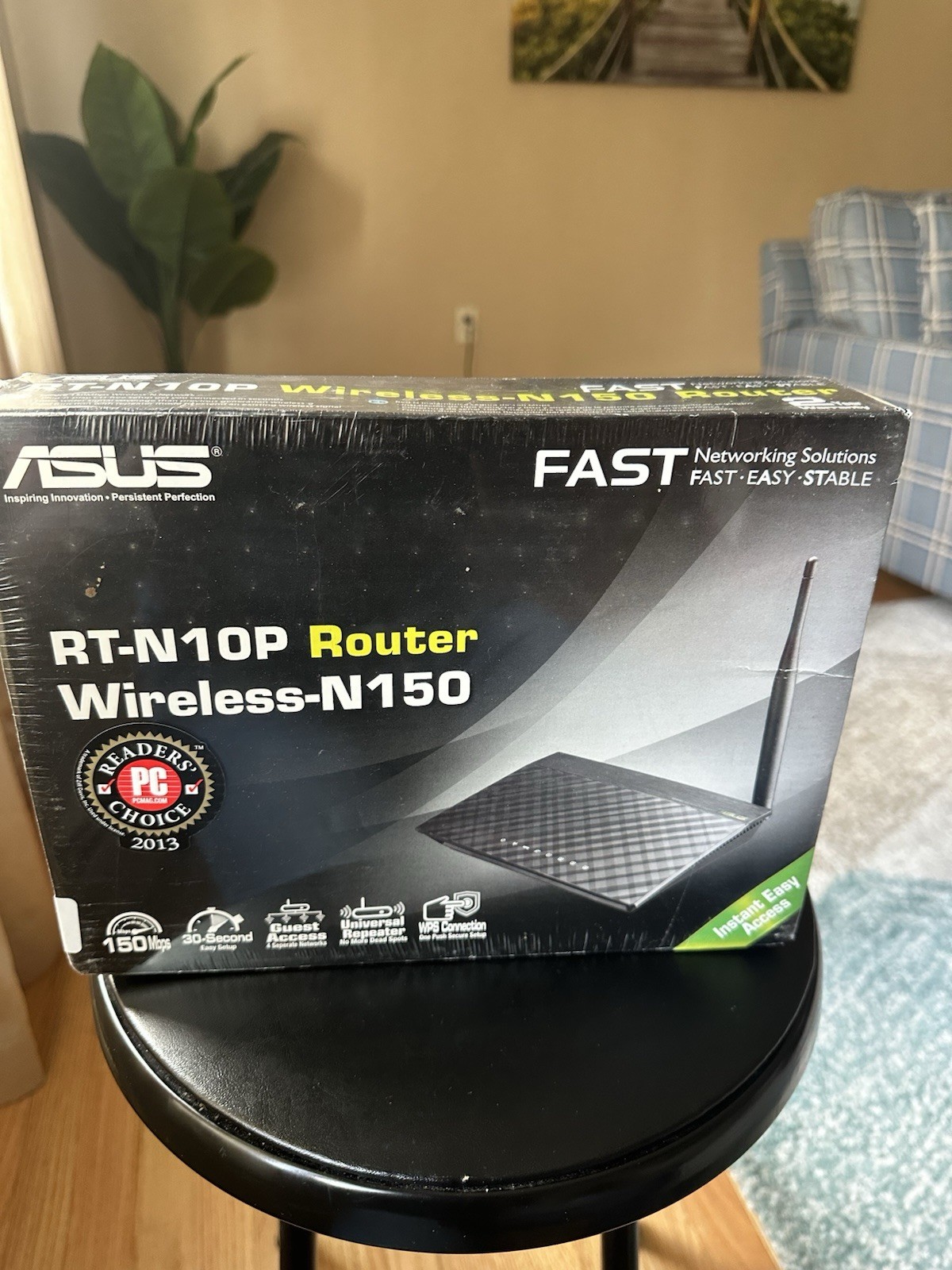 ASUS RT-N10+ 4-Port Wireless-N Router w/Adapter New Fast - 150 Mbps