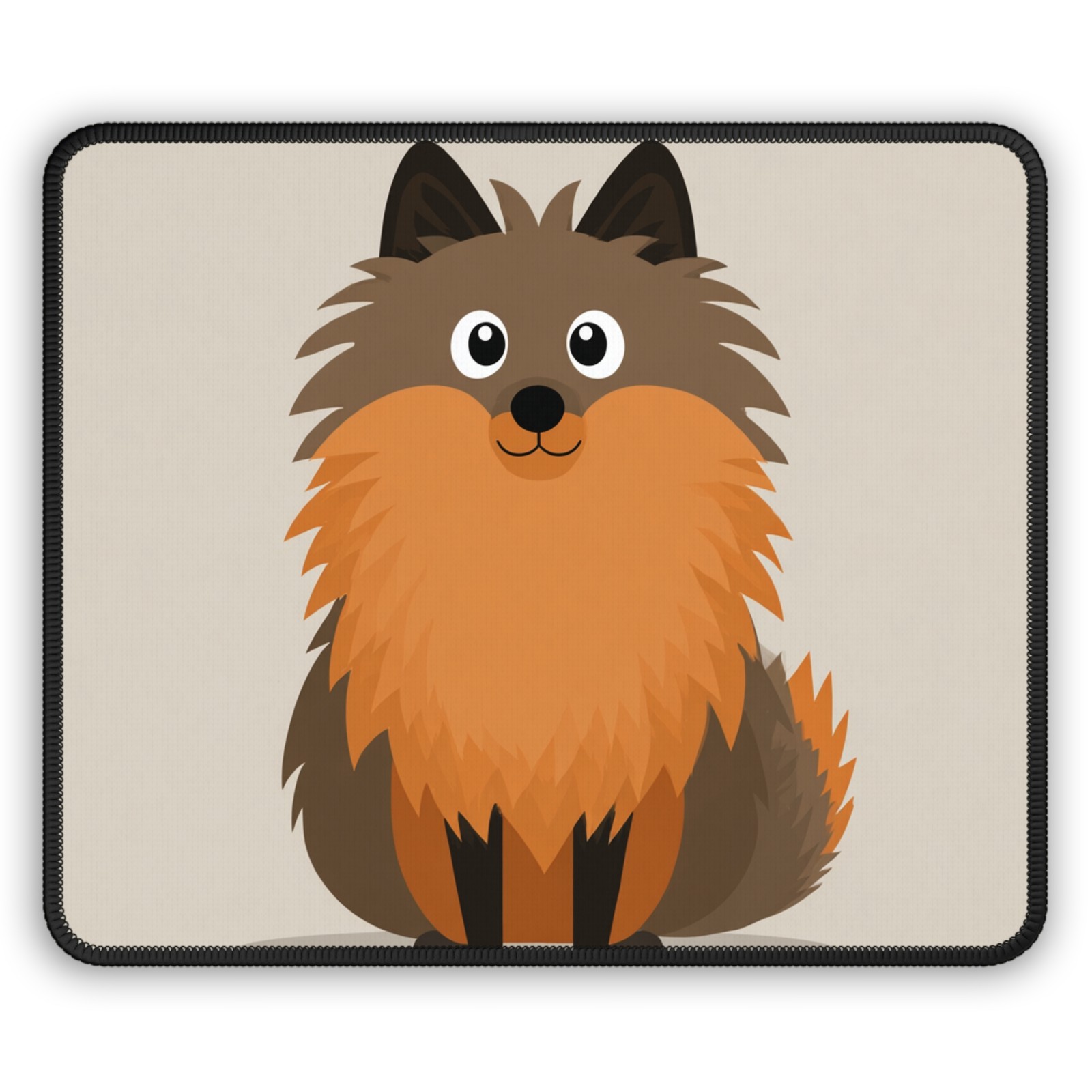 Cute Fluffy Fox Gaming Mouse Pad | Cartoon Animal Desk Mat
