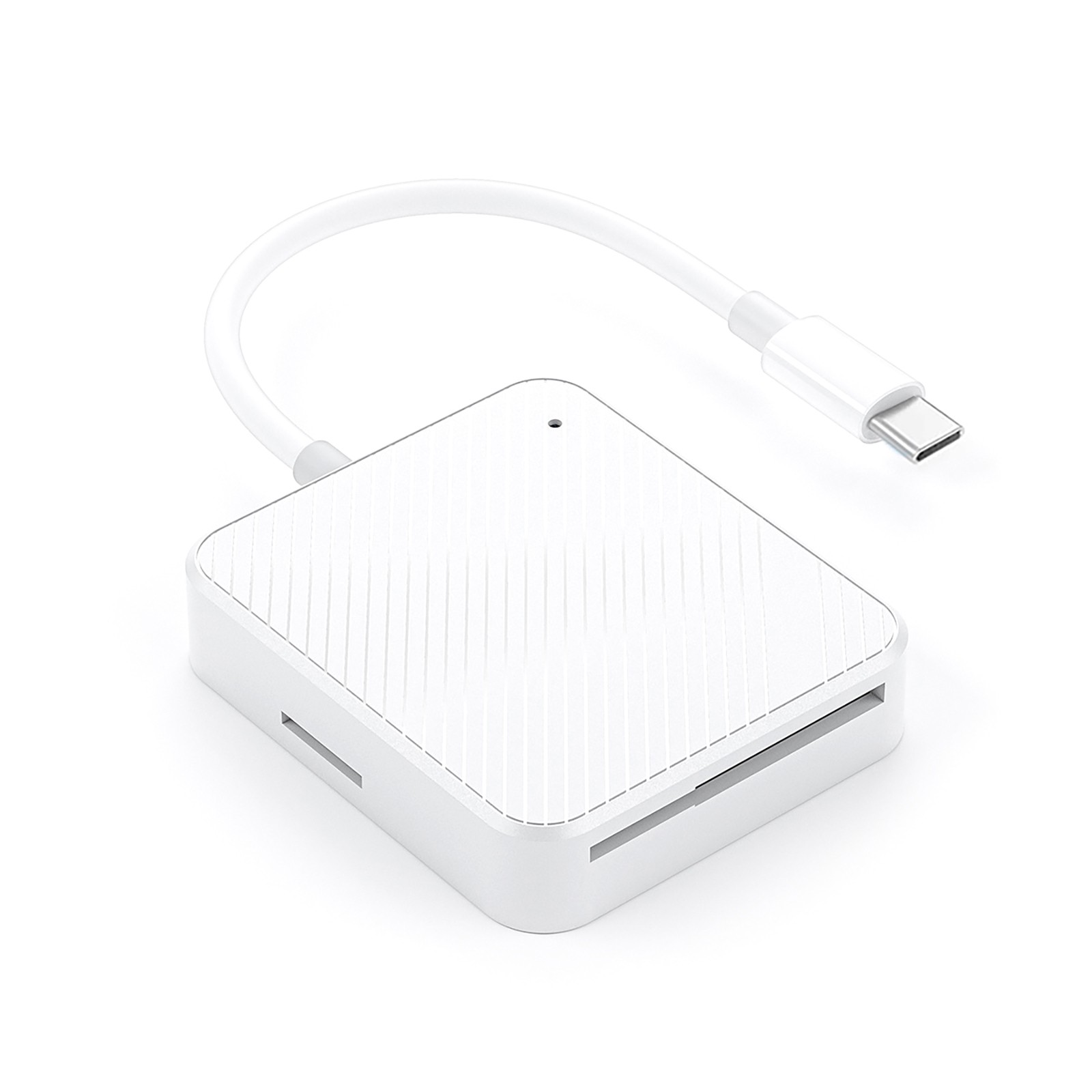 4 in 1 Type-C USB-C Smart Media M2 SD SM XD Memory Card Reader Adapter White