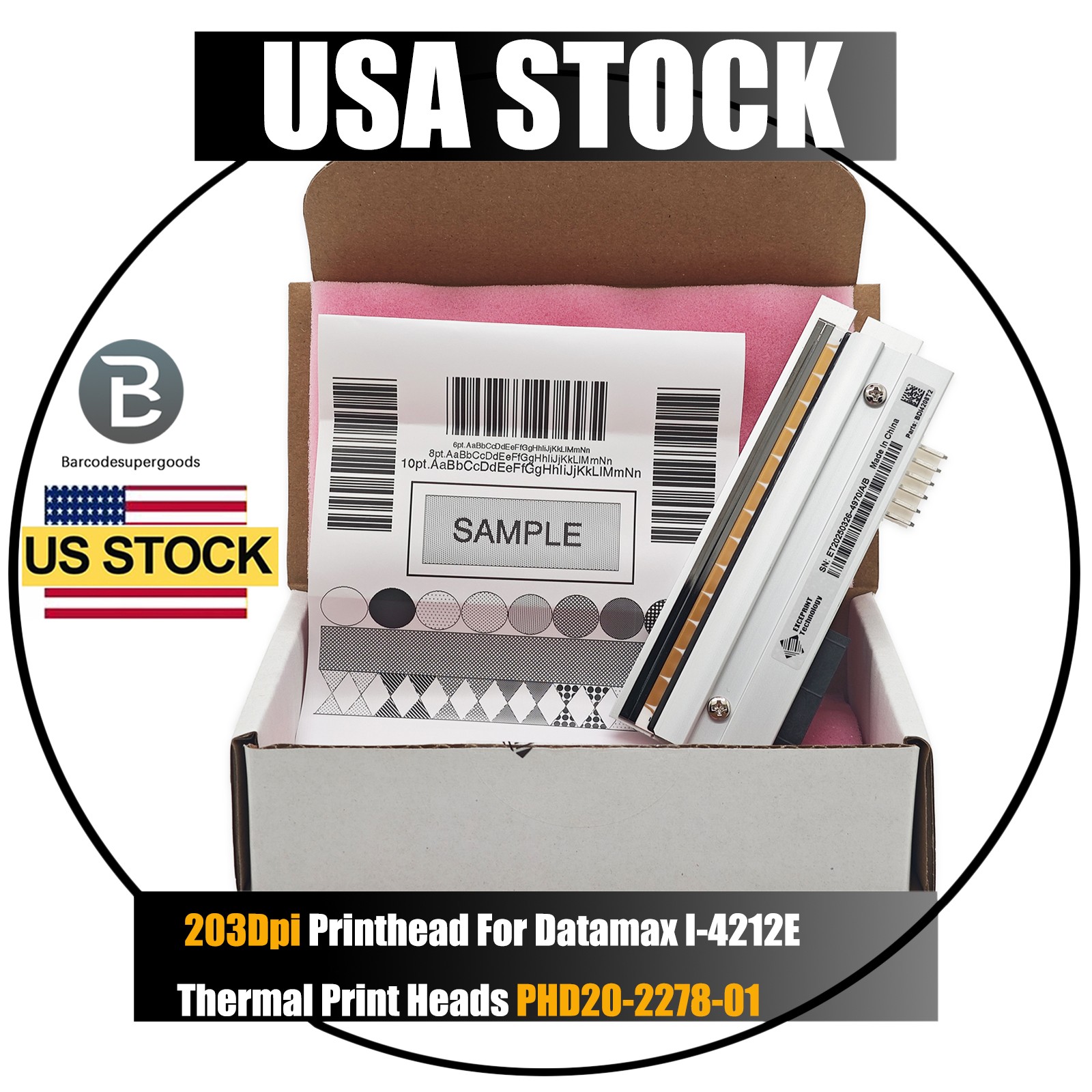 PHD20-2278-01 For Datamax I-4212E Mark II Thermal Printer Printhead 203dpi