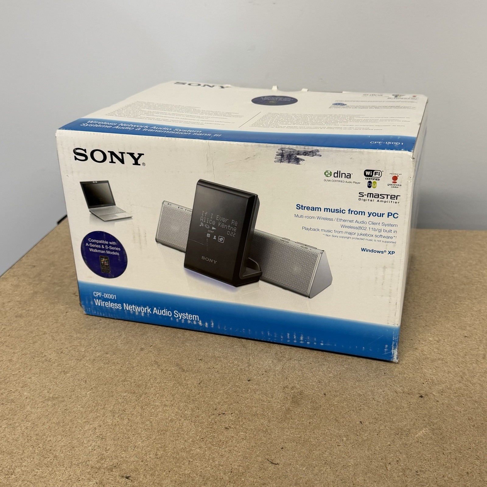 New In Box NOS Vintage Sony CPF-IX001 Wireless Streaming PC Network Speakers