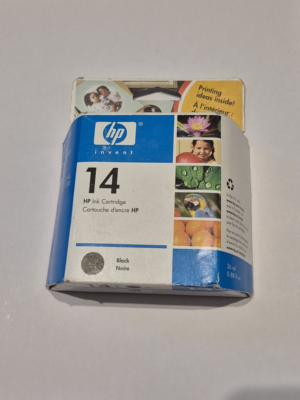 HP Invent 14 Black Noire Ink Cartridge Expired 2006 NEW