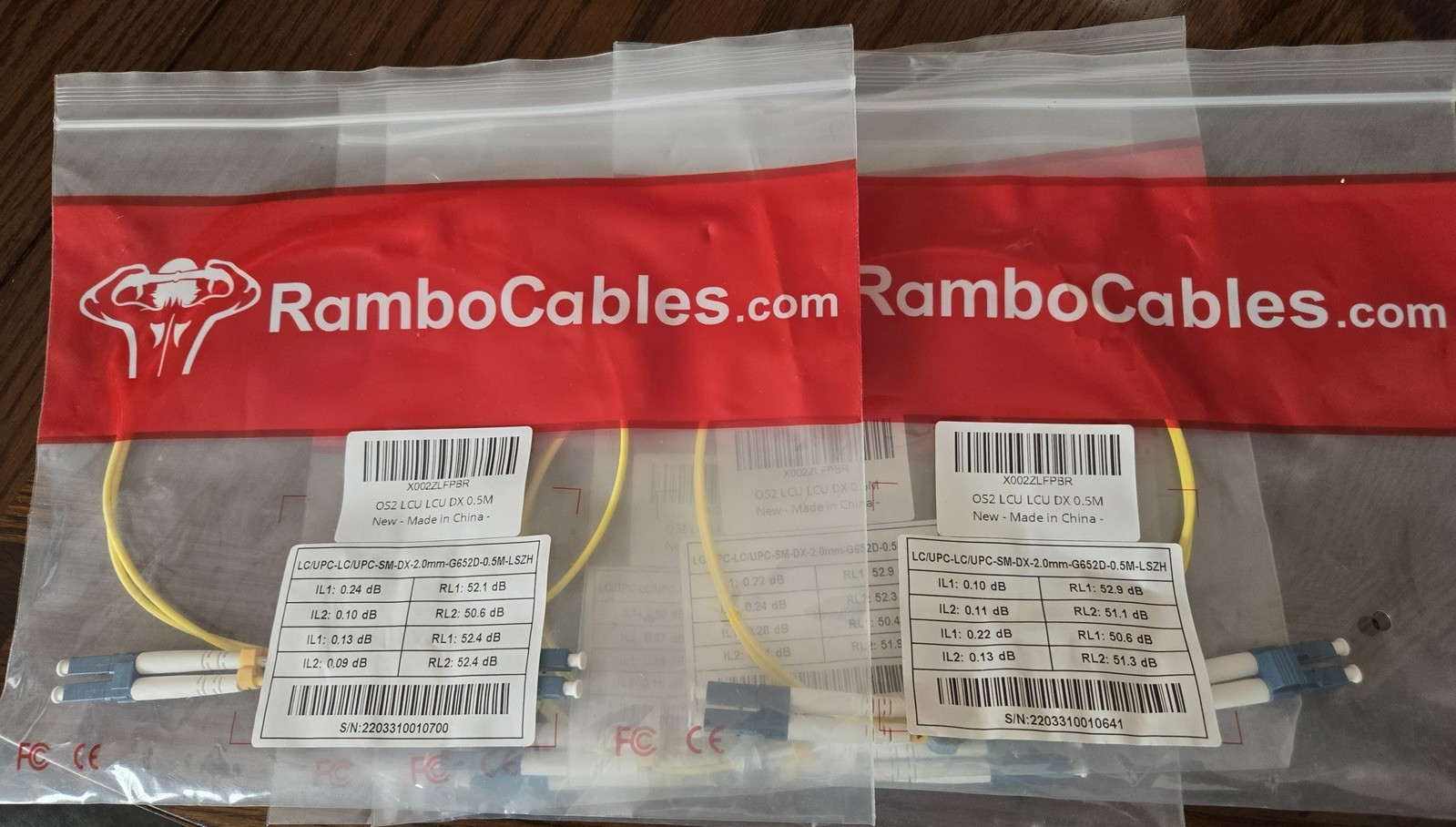 OS2 LCU-LCU SM DX 2M LSZH  Fiber Optic Patch Cables