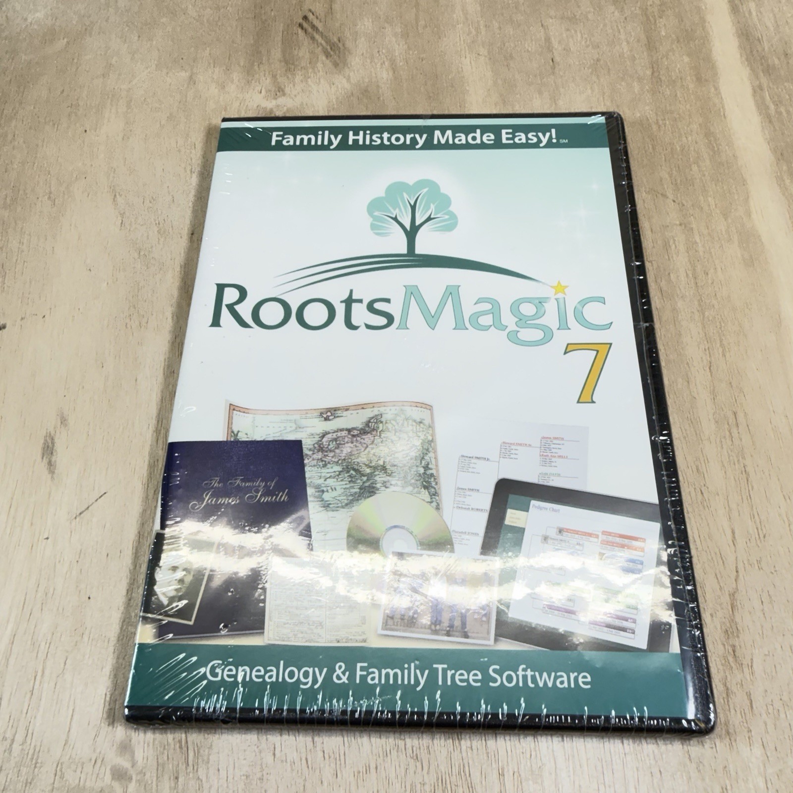 RootsMagic 7 Family Tree Genealogy CD-ROM Roots Magic 2015 New Sealed