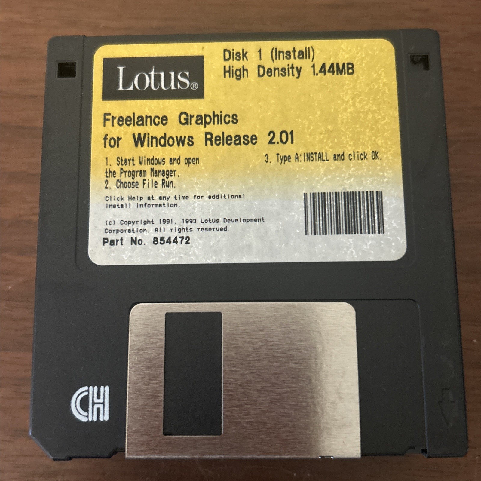 Lotus Freelance Graphics 2.01 Windows 3.5” Floppy Disks 1-9 Vintage 1993