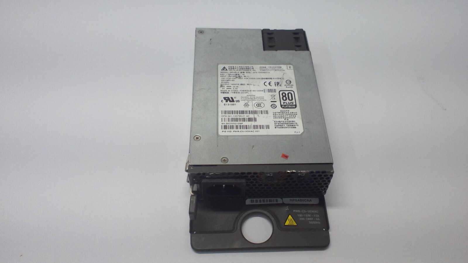 Cisco PWR-C5-1KWAC V01 80 Plus Platinum Switch Power Supply Catalyst 9200