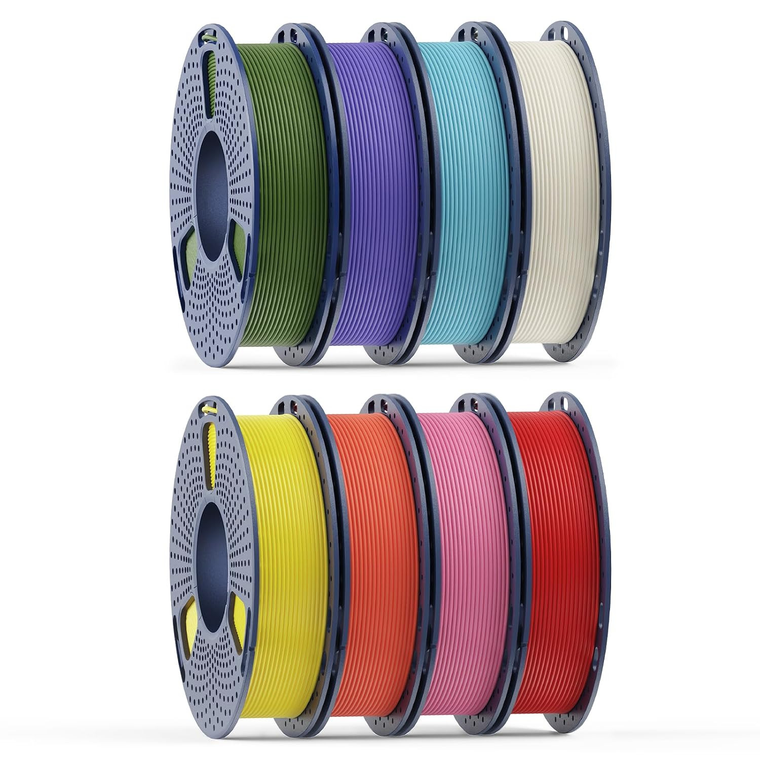 250G Matte PLA Filament 1.75Mm Bundle,3D Printer Filament Bundle Multicolor