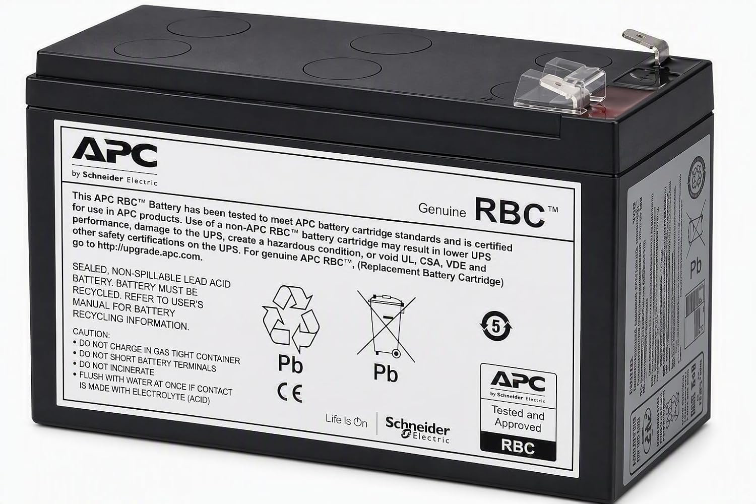 Genuine UPS Replacement Battery RBC17 for Models BE650G1 BE850G2 BR700G