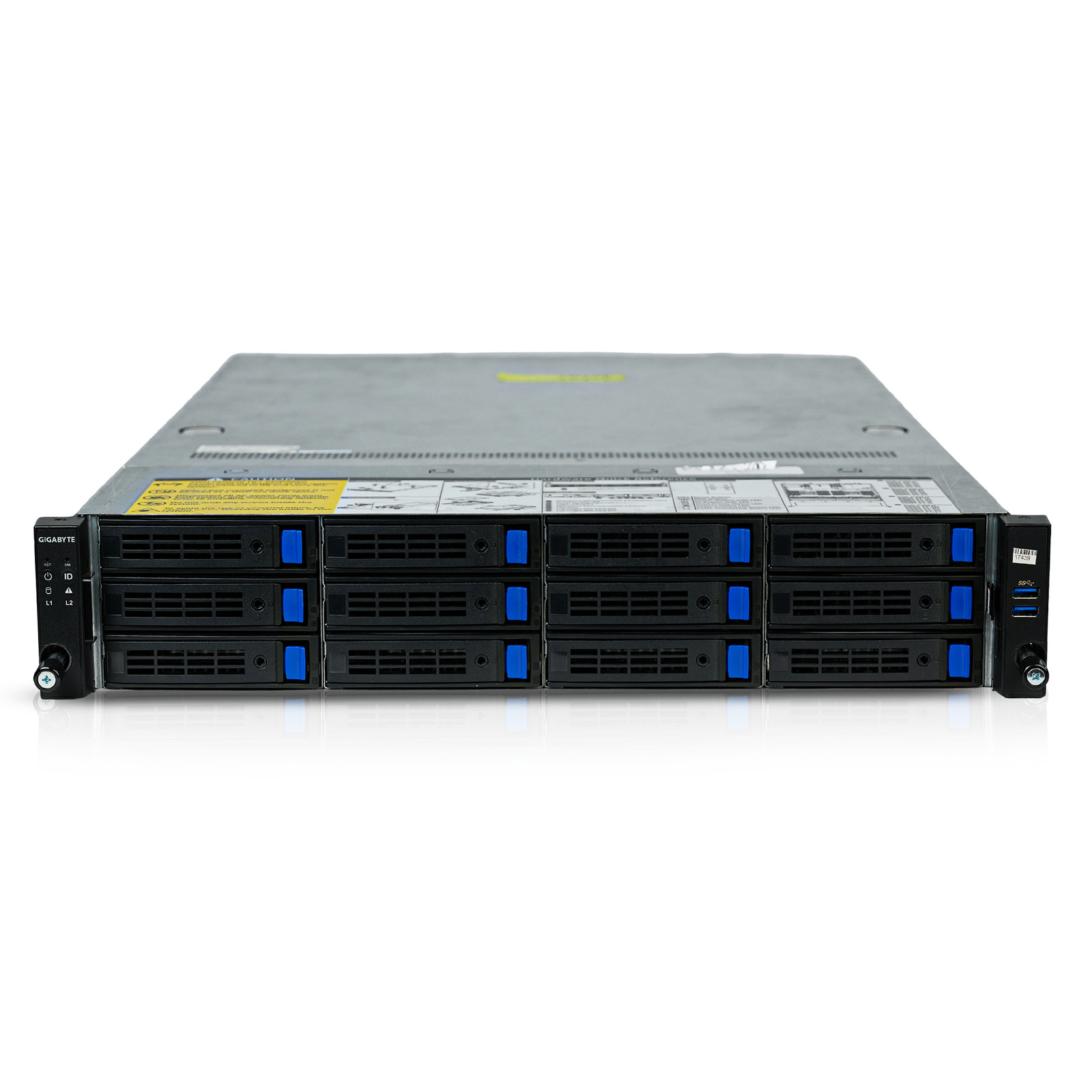 Gigabyte R282-Z93 2U Server Dual AMD EPYC 7402 SATA/SAS 12-Bay 32x DDR4 2x 2200W