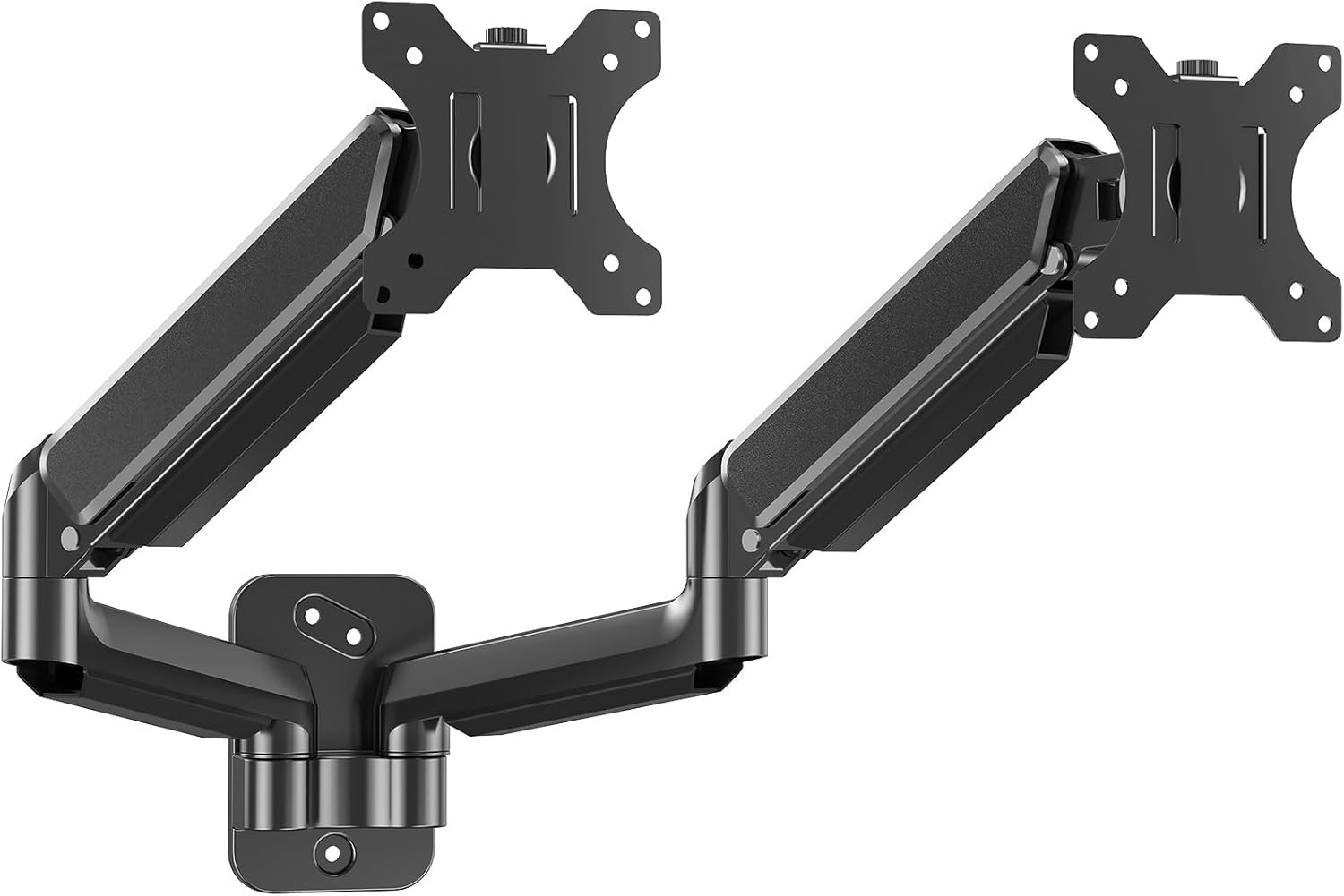 MOUNTUP Dual Monitor Wall Mount for 2 Max 32 Inch Computer Screen, Black 