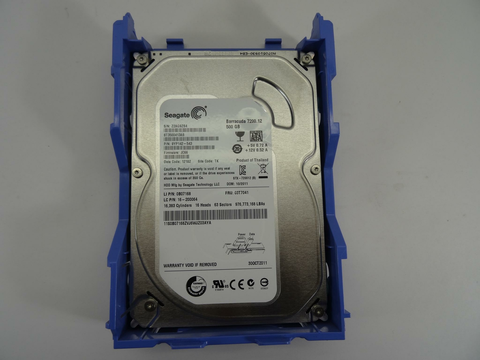LENOVO 03T7041 LENOVO.HARD DRIVE 500 GB  3.5  7200 RPM