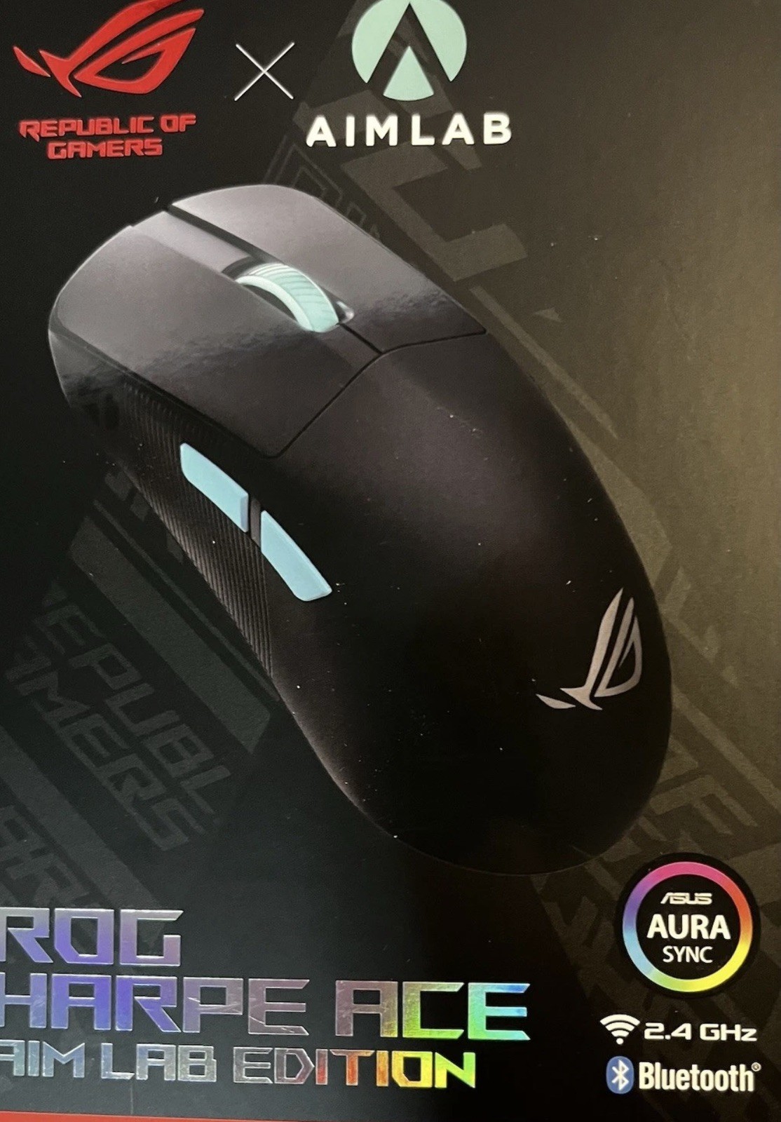 ASUS ROG Harpe Ace Aim Lab Edition Ultralight Wireless Gaming Mouse Black