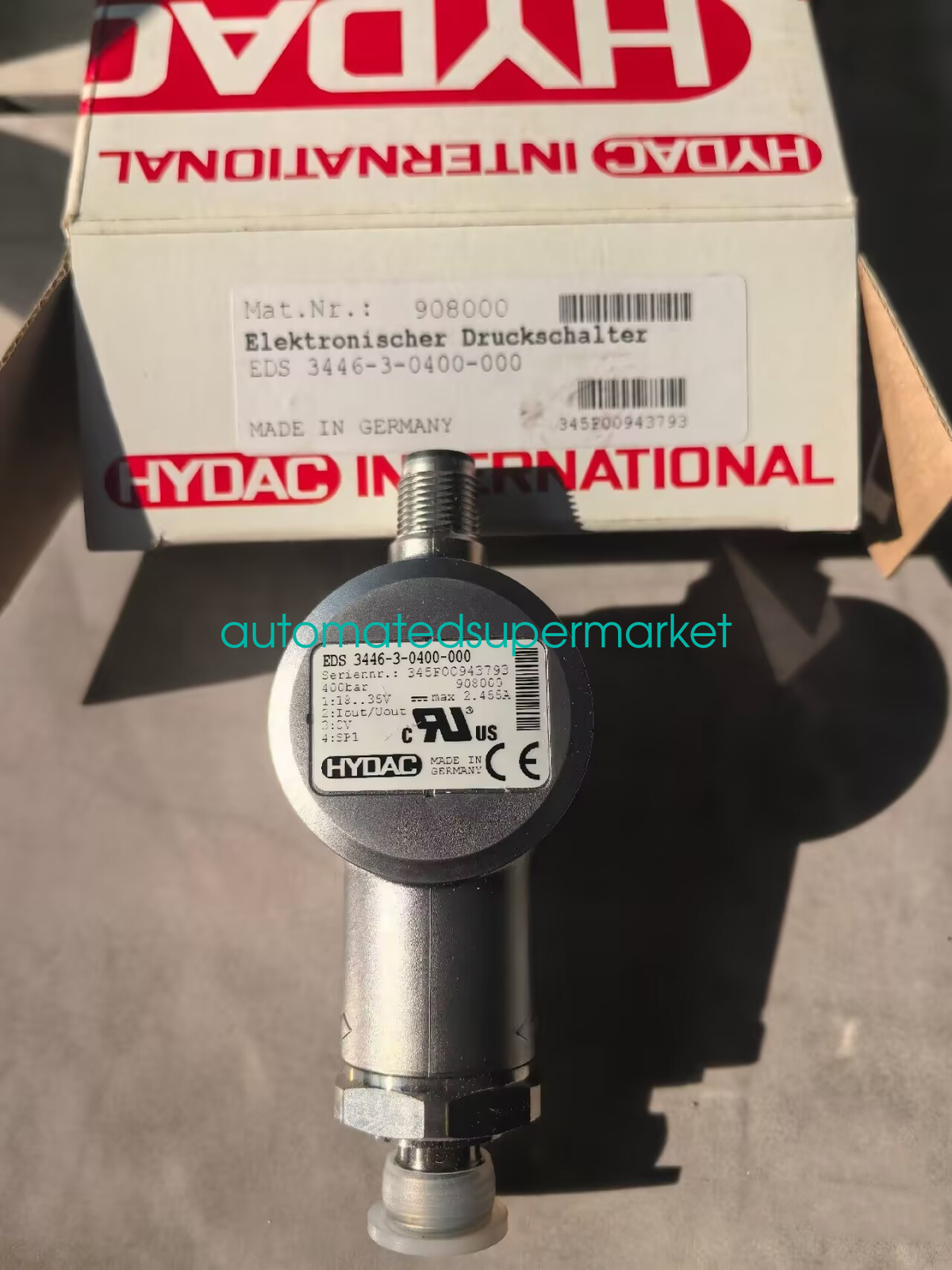 1PCS New HYDAC EDS 3446-3-0400-000 Pressure Switch Shipping by DHL/FedEX