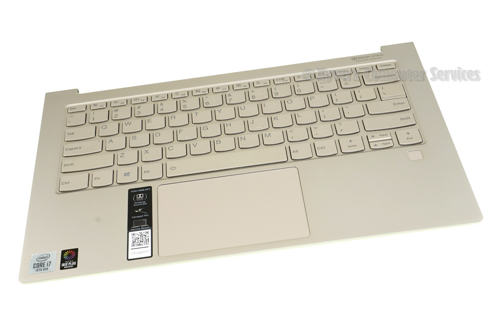 AM1ED000700 OEM LENOVO TOP COVER GOLD W KB BL+FPR C940-14IIL 81Q9 (C)(DB21)