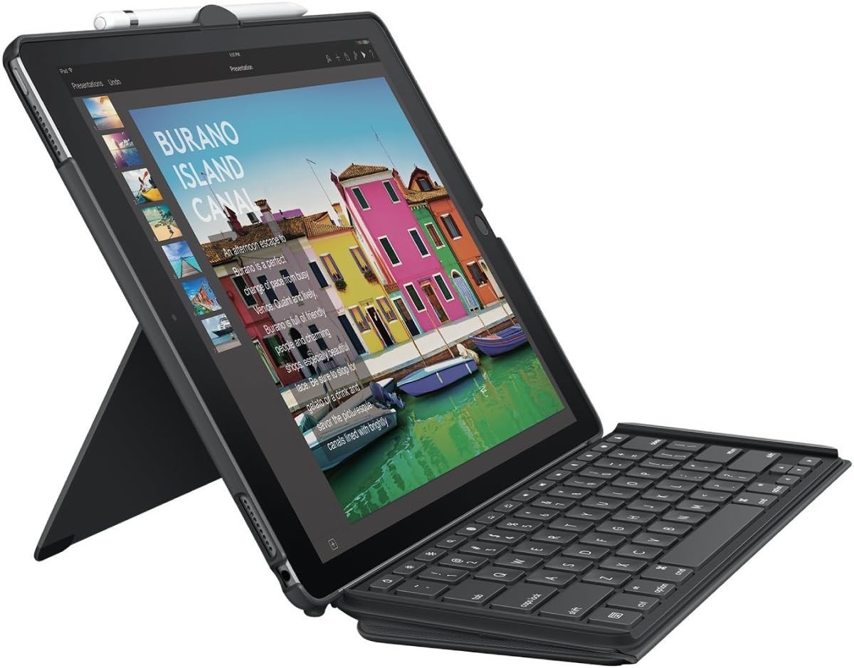 Logitech iPad Pro 12.9 in. Slim Combo Detachable Wireless Keyboard Case - Black
