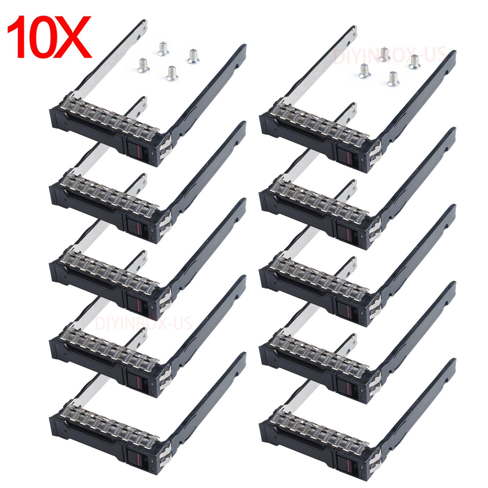 10-Pack For HPE 2.5" HDD Drive Tray Caddy DL365 DL385 325 G10 Gen10 Plus P22892