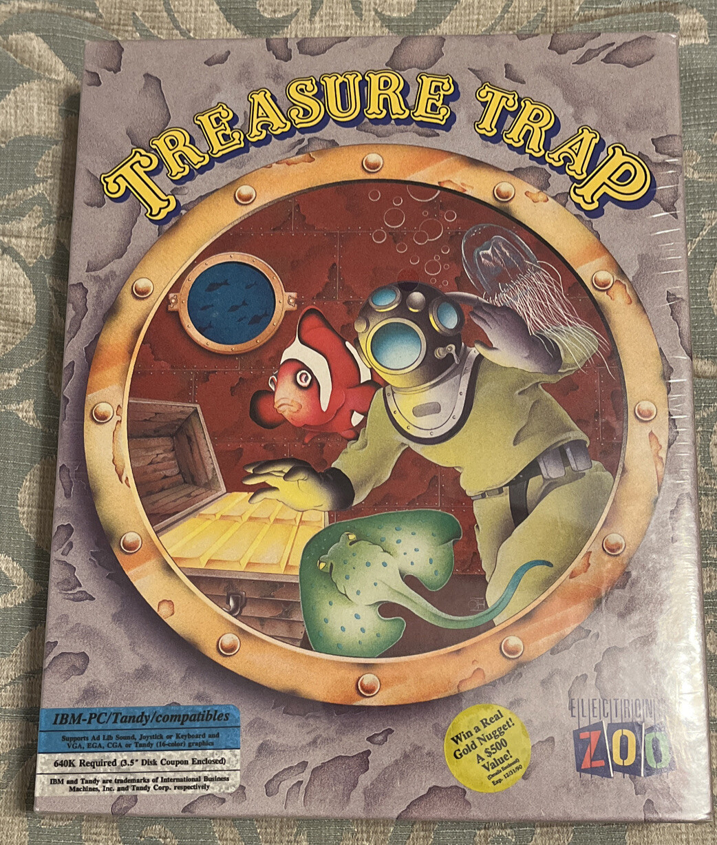 NEW UNOPENED Treasure Trap IBM-PC Tandy