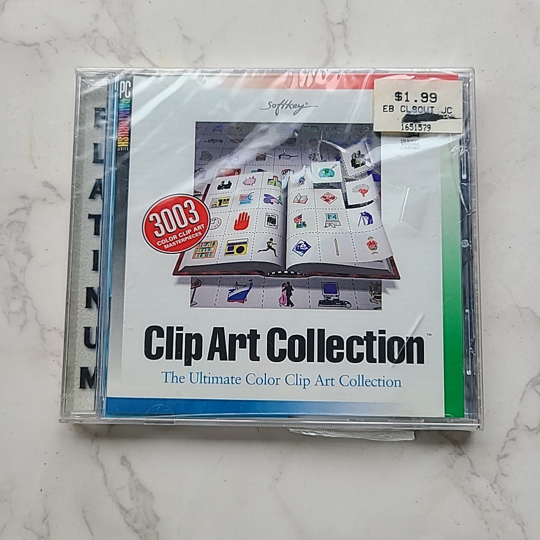Clip Art Collection Softkey PC Paintbrush NEW 3003 Ultimate Color Clip Art CD