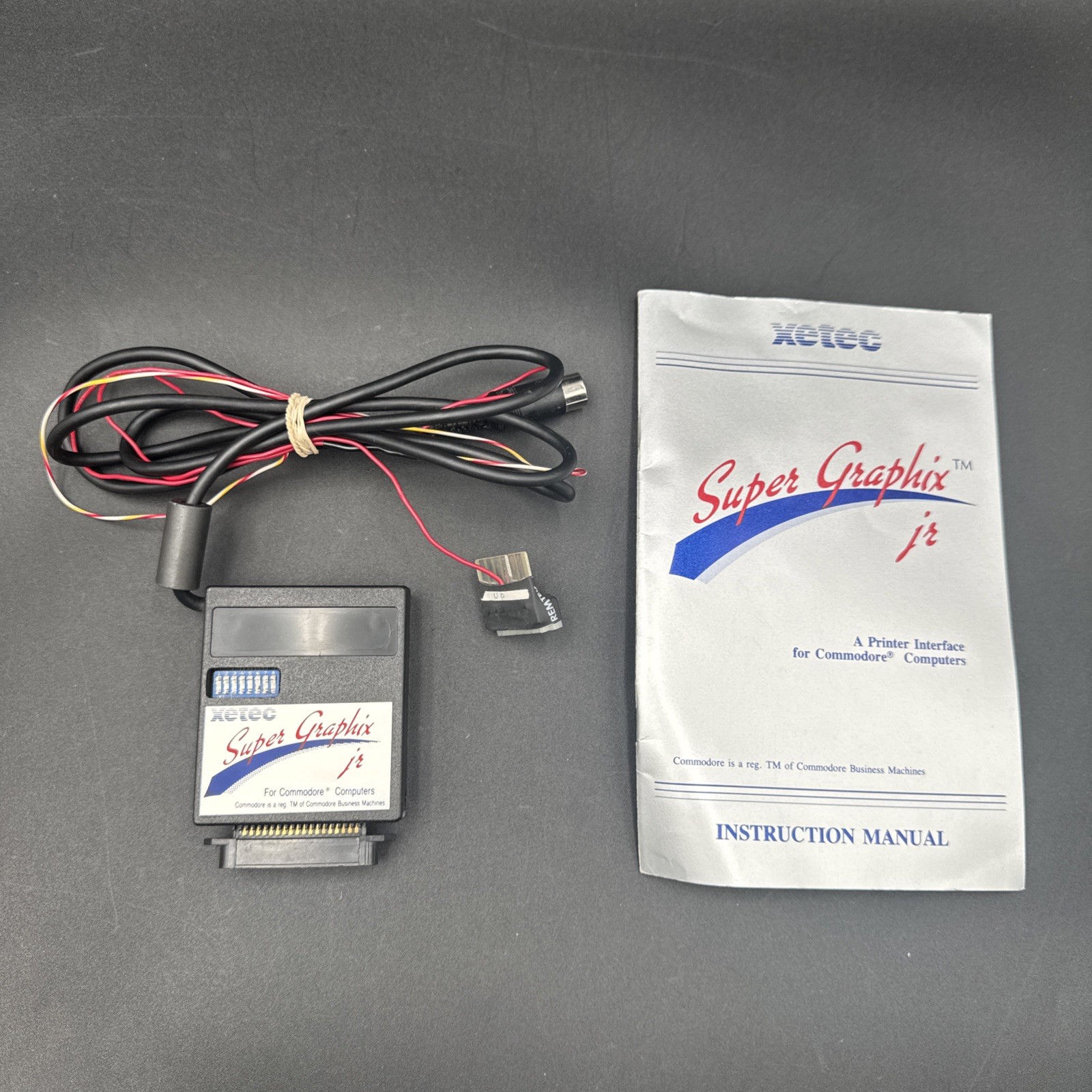 Xetec Super Graphix Jr printer interface for Commodore 64 W/ Manual Untested