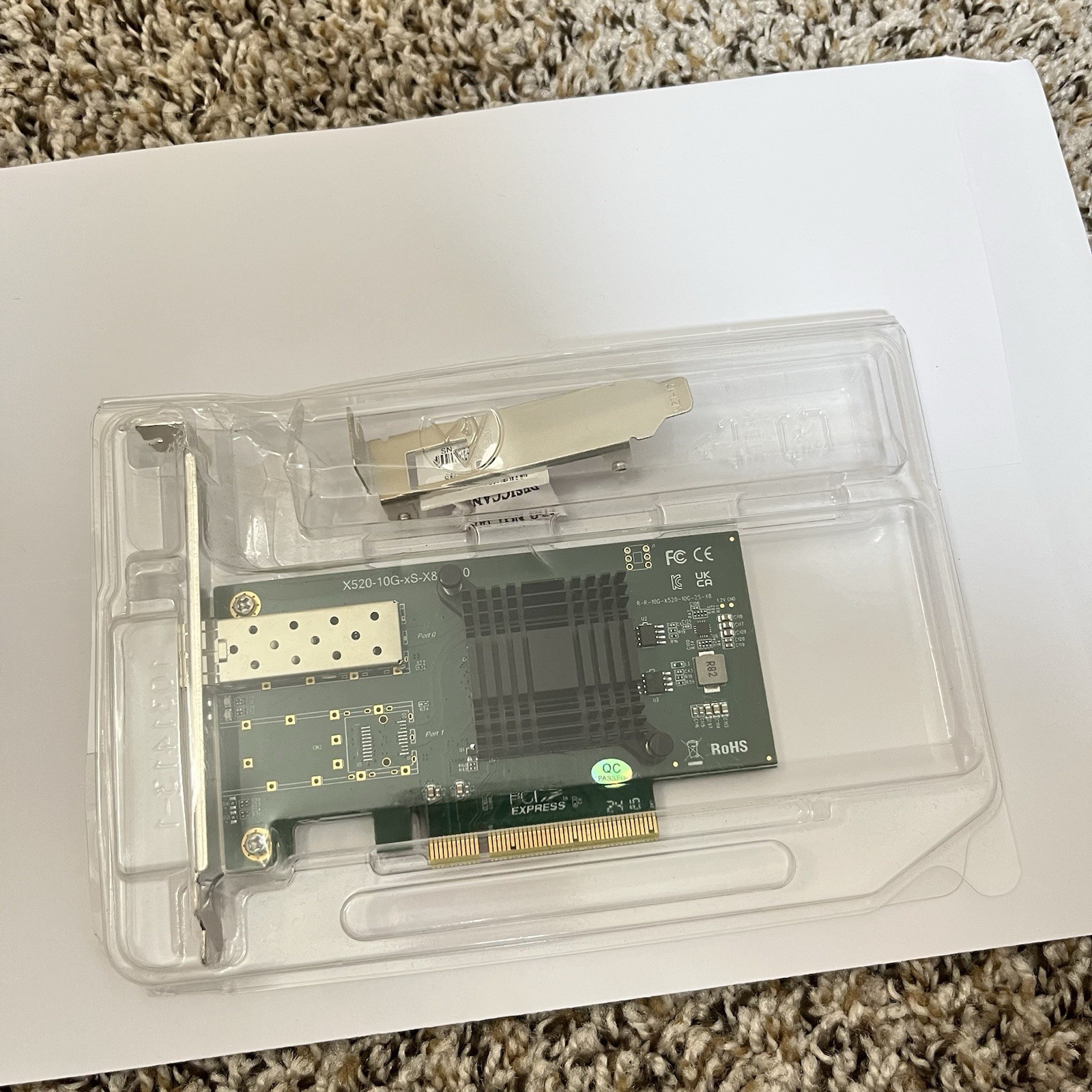 10Gtek 10GbE PCIE Network Interface Card (X520-10G-xS-X8)