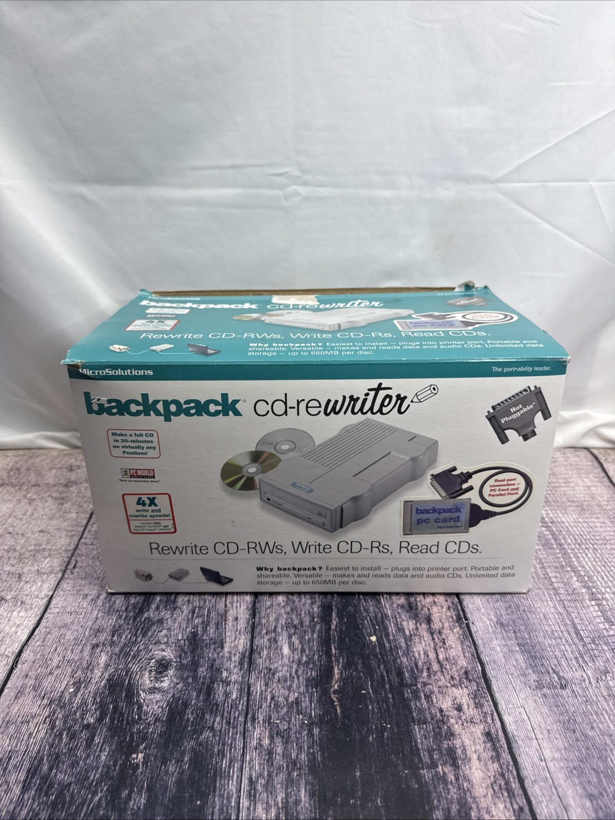 Backpack Cd Rider, Micro Solutions EXTERNAL CD-RW DRI 7485761 OPEN BOX Works