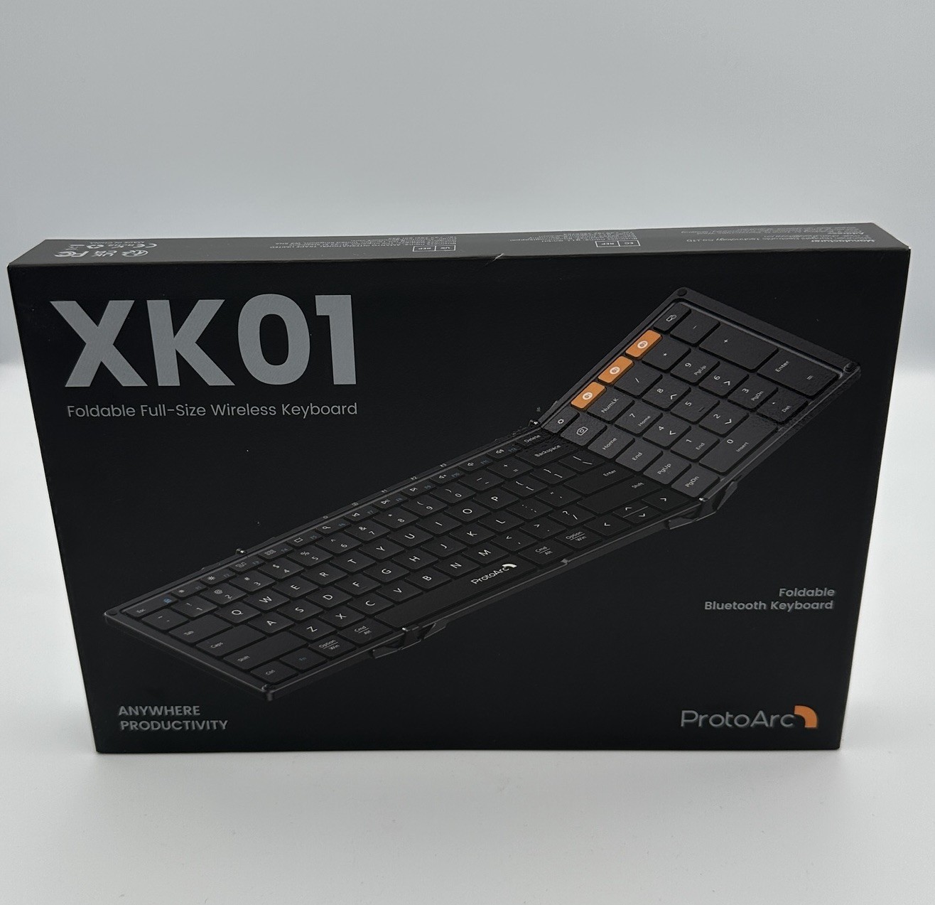 ProtoArc XK01 Business Travel Foldable Bluetooth Keyboard