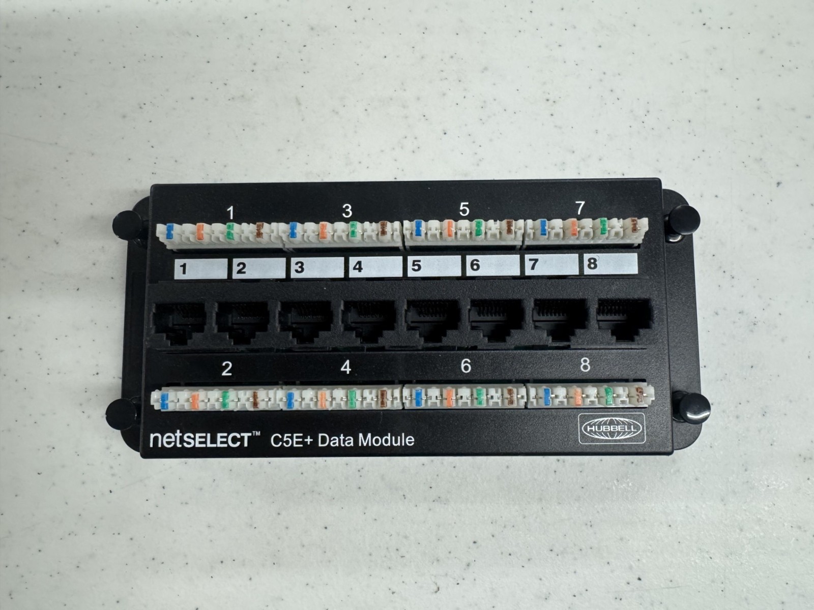 Hubbell NetSelect 8 Port Data Module - NSODM8 - Cat5e Cat 5e 