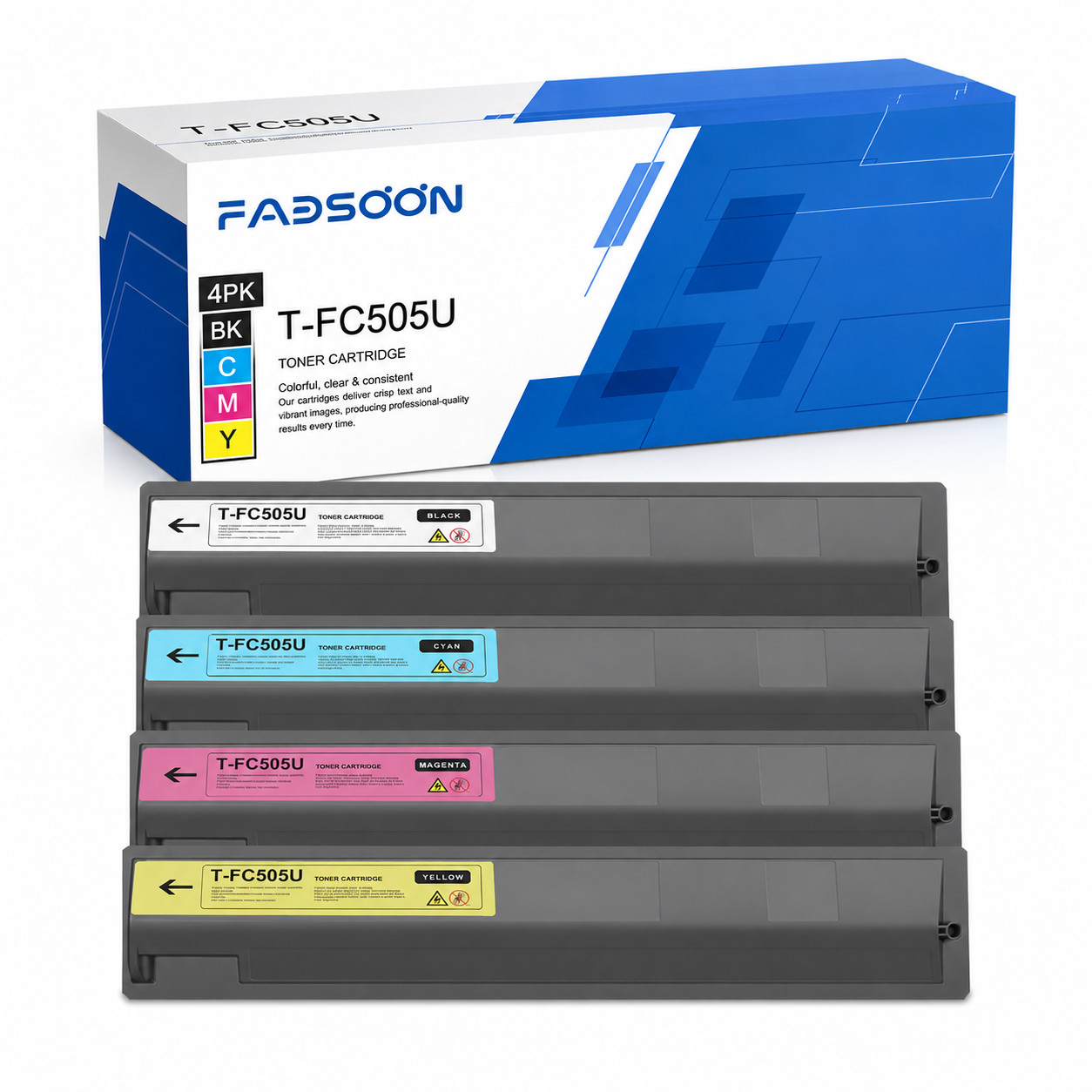 4PK T-FC505U High Yield Toner Cartridge Set for e-STUDIO 2505AC 3005AC 3505AC