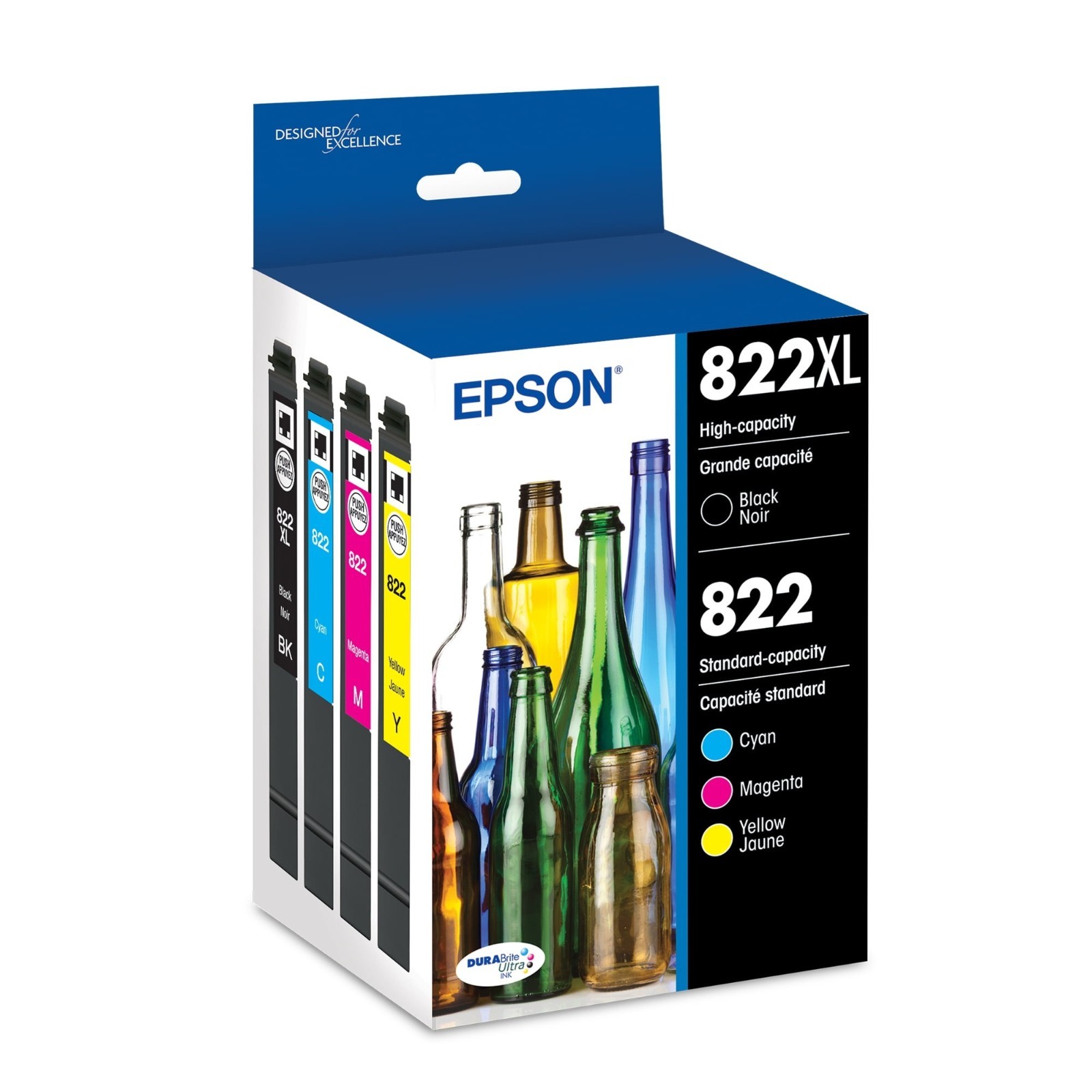 EPSON 822 DURABrite Ultra Ink Combo Pack High Capacity FREESHIP