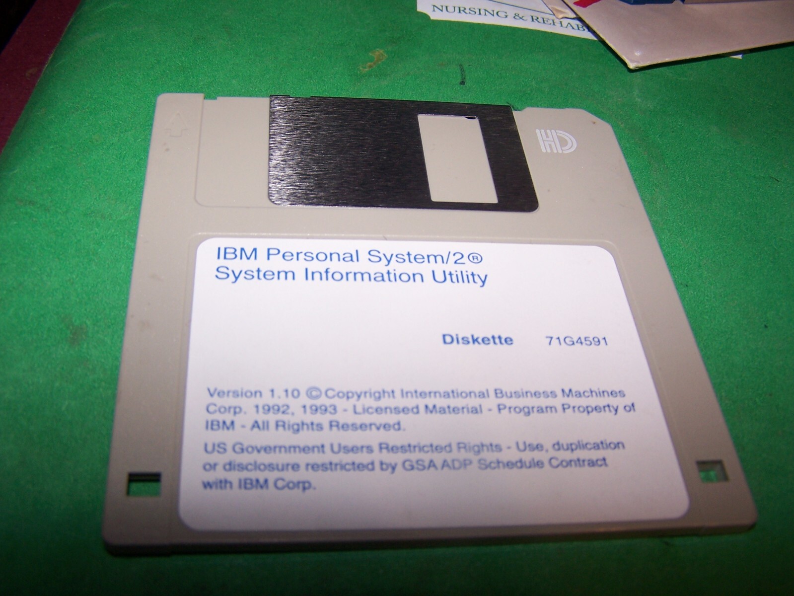 IBM Personal System/2 System Information Utility Diskette
