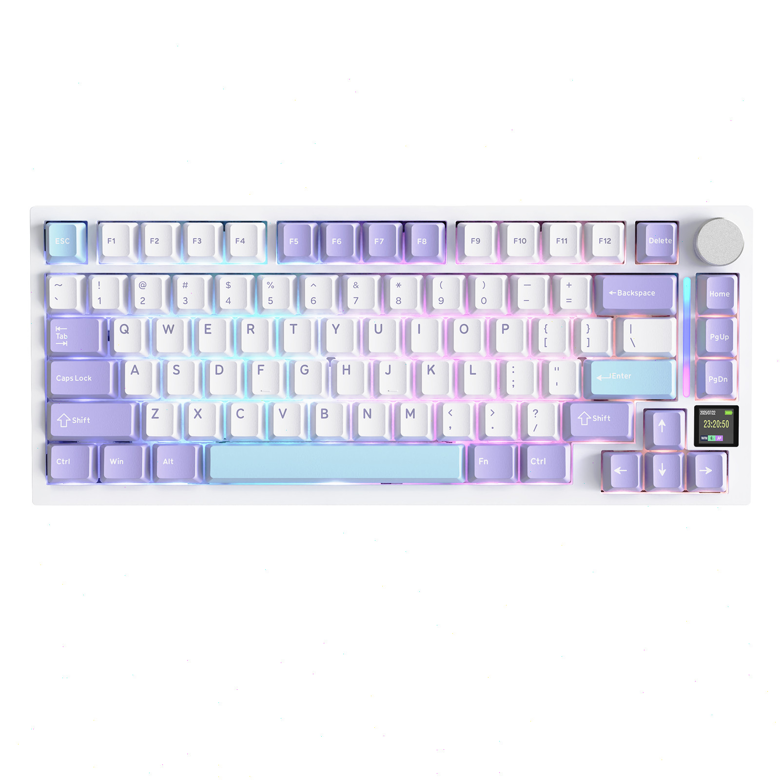 X820 Ultra Tri-mode Mechanical Keyboard 75% ANSI Hot Swappable TFT Screen RGB