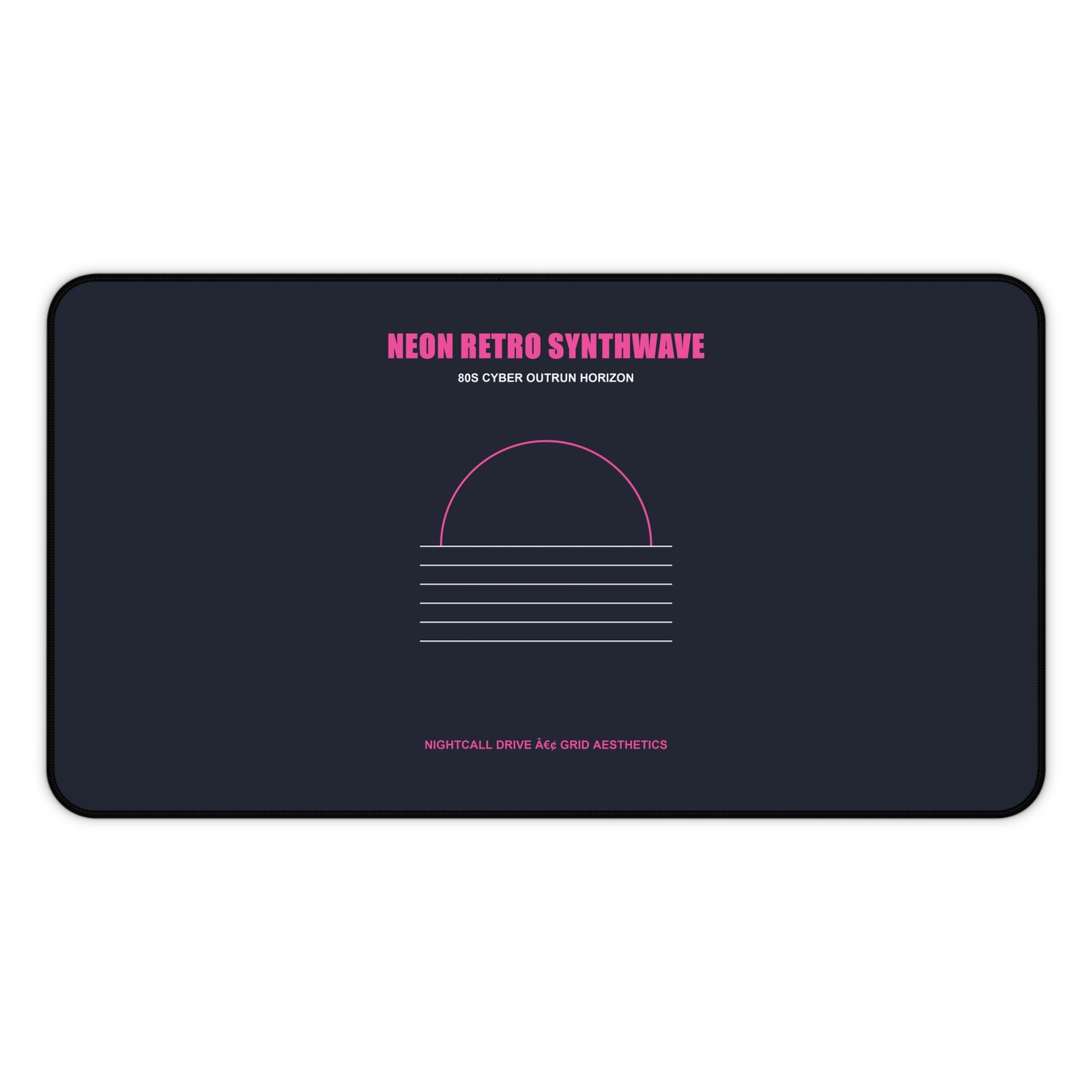 Synthwave Retro 80s Desk Mat Extended Gaming Mouse Pad 31x12 Battlestation