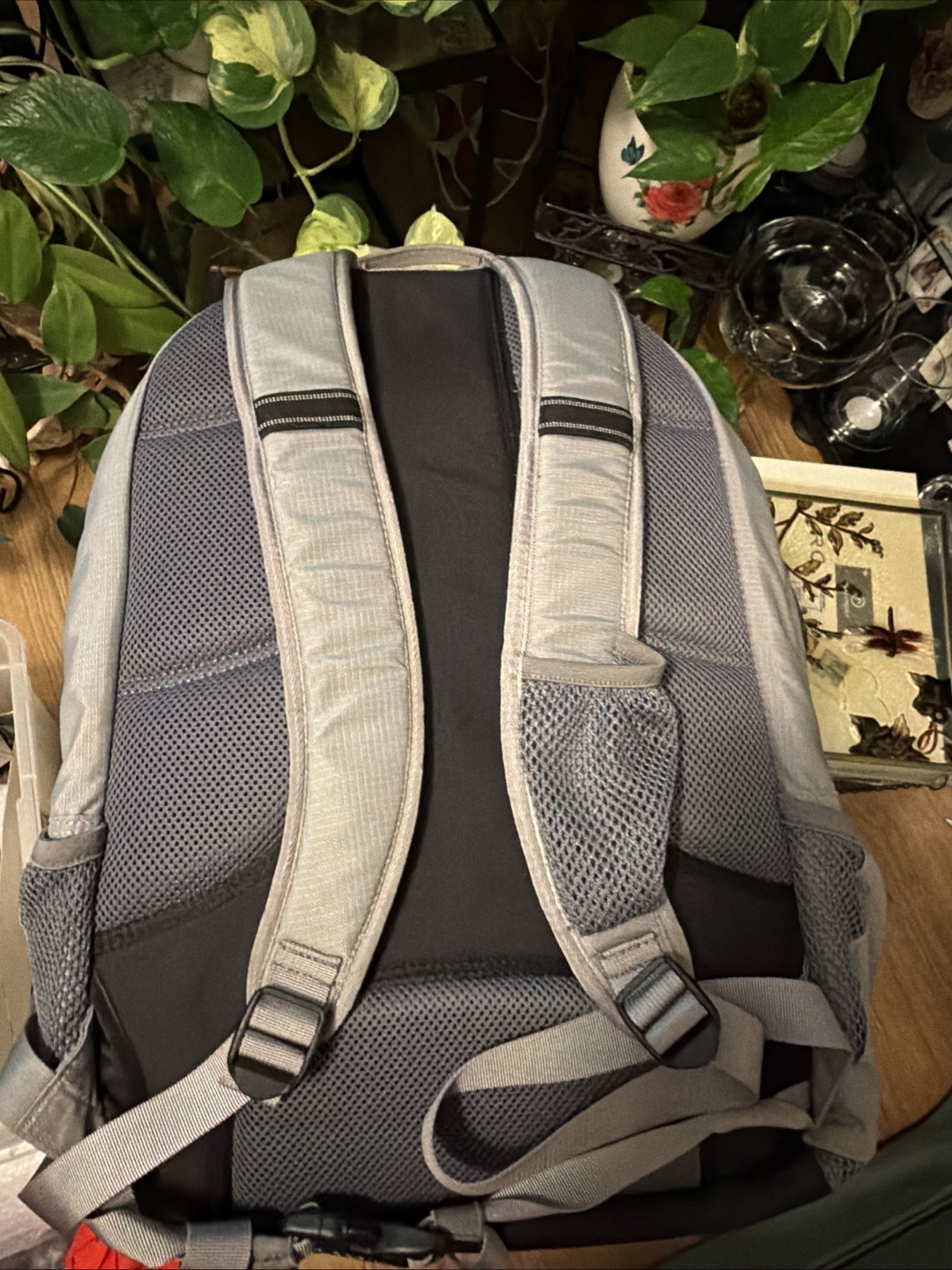 L.L.Bean Comfort Carry Backpack, Blue/Gray/Orange