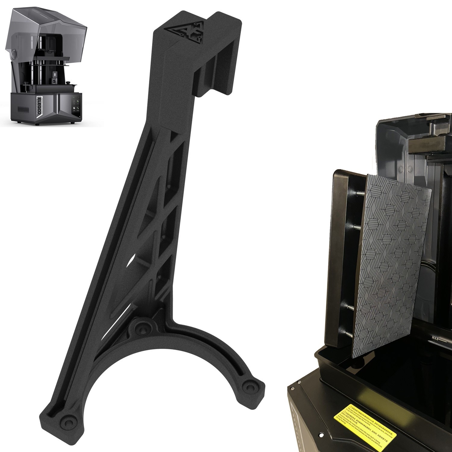 Build Plate Drainage Suspension Arm Mount Bracket for Elegoo Saturn 4 Ultra 16K